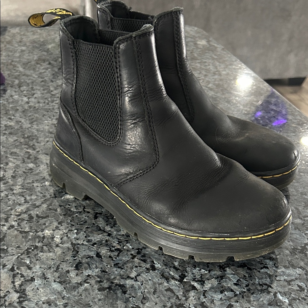 Dr. Martens Black Leather Chelsea Boots